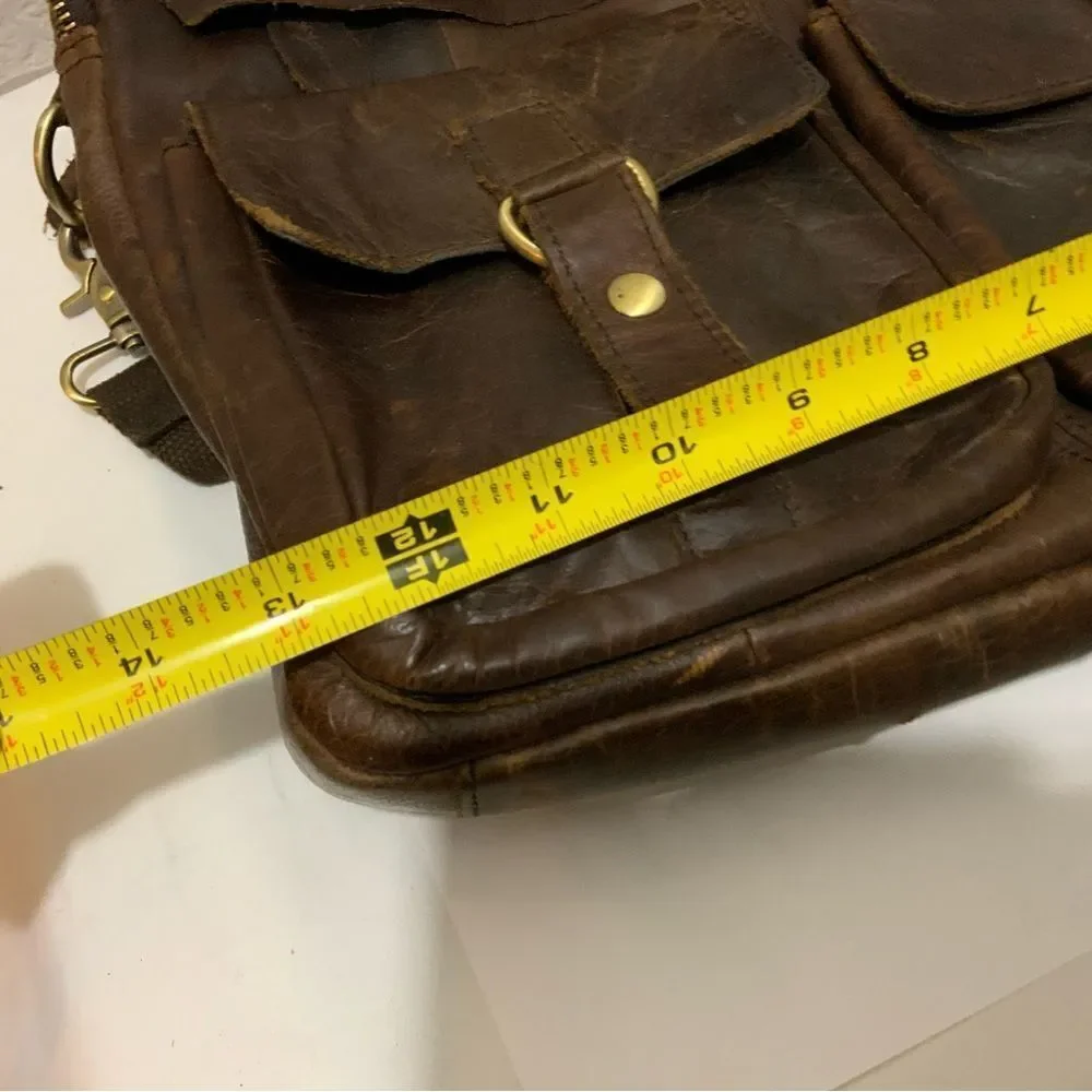 Vintage Mersq Leather Breifcase Hand Made in Austria Beautiful 13x15